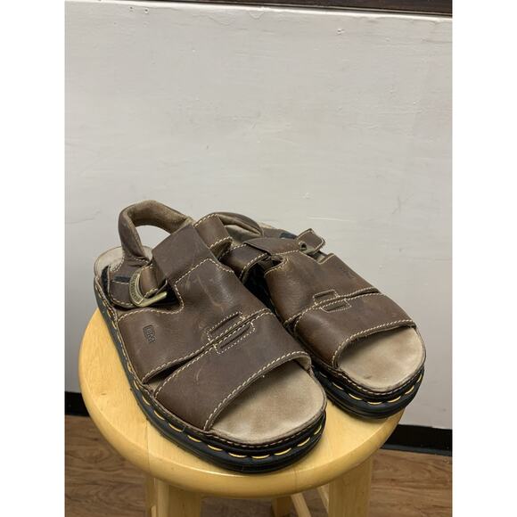 Dr Martens Men’s Size 11 EUR 45 Brown Leather Sandals Made in England 9667 main image 5